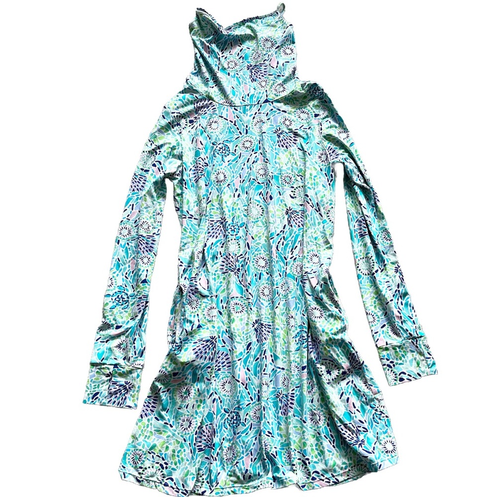 LILLY PULITZER UPF 50+ Lilshield Blue Ibiza Open Water ChillyLilly Allover - Picture 3 of 9